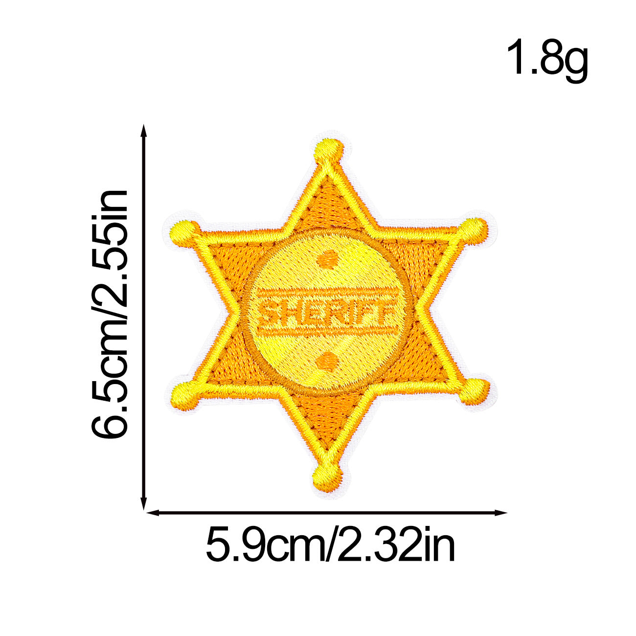 Wholesale Western patch yellow clothing accessories embroidery patch